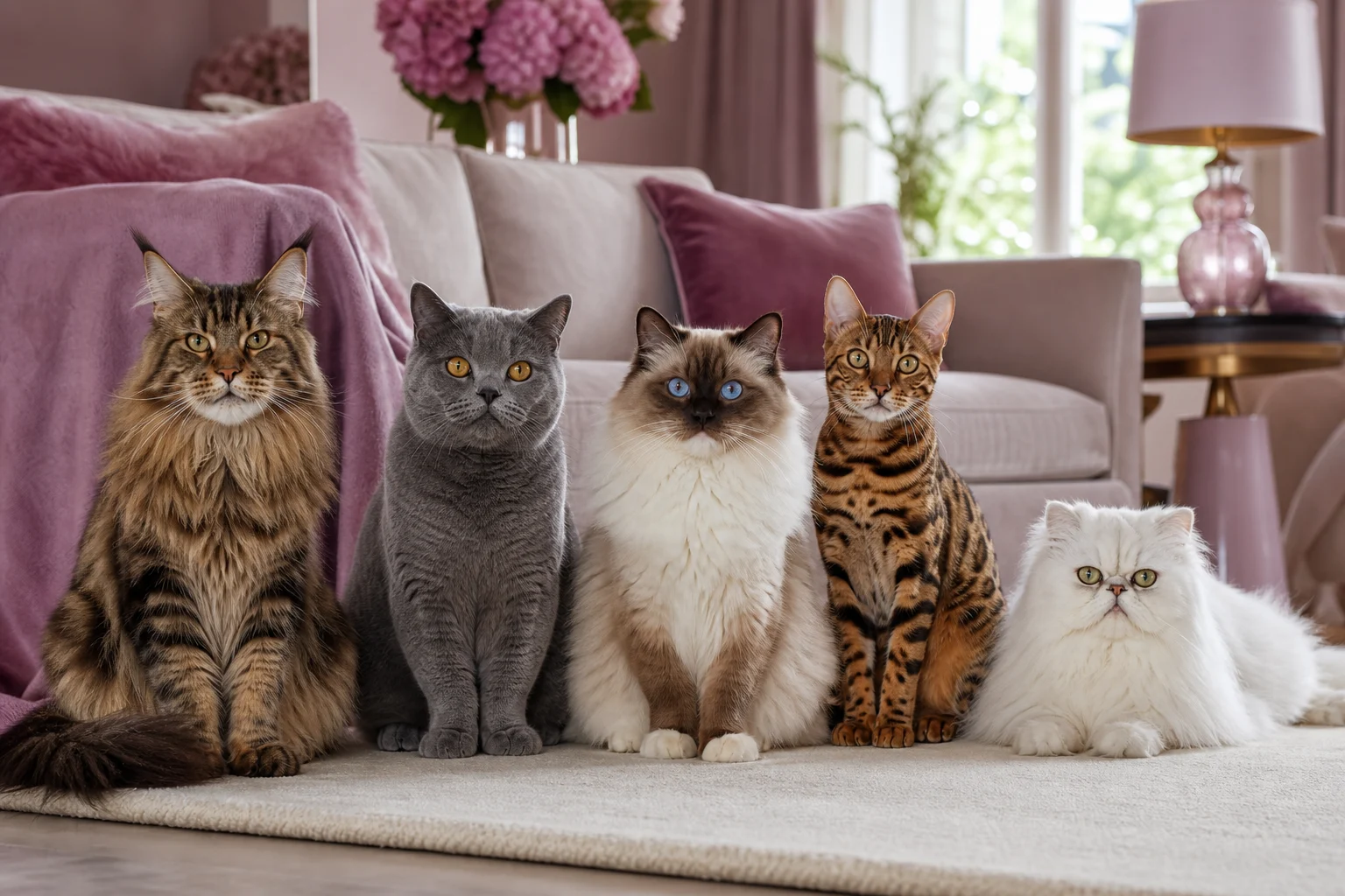 Verschiedene Katzenrassen